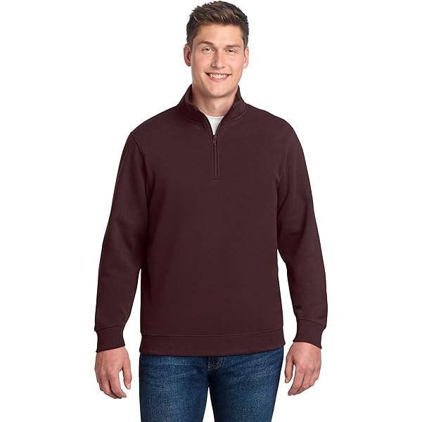 SPORT-TEK Unisex Super Heavyweight Quarter Zip Pullover Sweatshirt