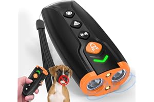 NEVERYOUYU Bark Guard Dog Bark Deterrent Devices, 5 in 1 Rechargable Ultrasonic Anti Barking Device 35FT with High Low Mode, Safe & Painless, Barks No More Portable Bad Haviour Stopper