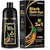 Bablabear Black Hair Dye Shampoo for Gray Hair,Hair Color Shampoo for Women and Men, Grey Coverage.