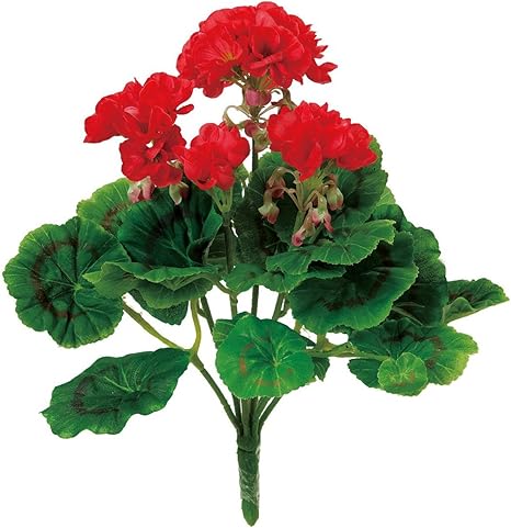 Amazon Co Jp 東京堂 造花 レッド Magiqブランド マリーゼラニウムブッシュ Fm 003 ホーム キッチン