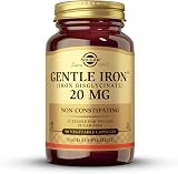 Solgar Gentle Iron 20 mg Vegan Capsules 180 Count - Stomach Friendly