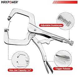 MAXPOWER 11-inch Locking C Clamp, Heavy Duty
