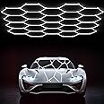 HYPERLITE Gen 2 Hexagon LED Lights: 581W 58100LM 22 Grids DIY Hexagon Led Lights, 6500K Ultra Bright, Easy Install, Durable Design for Garage, Car Detailing, Workshops, Exhibition Hall, Gym
