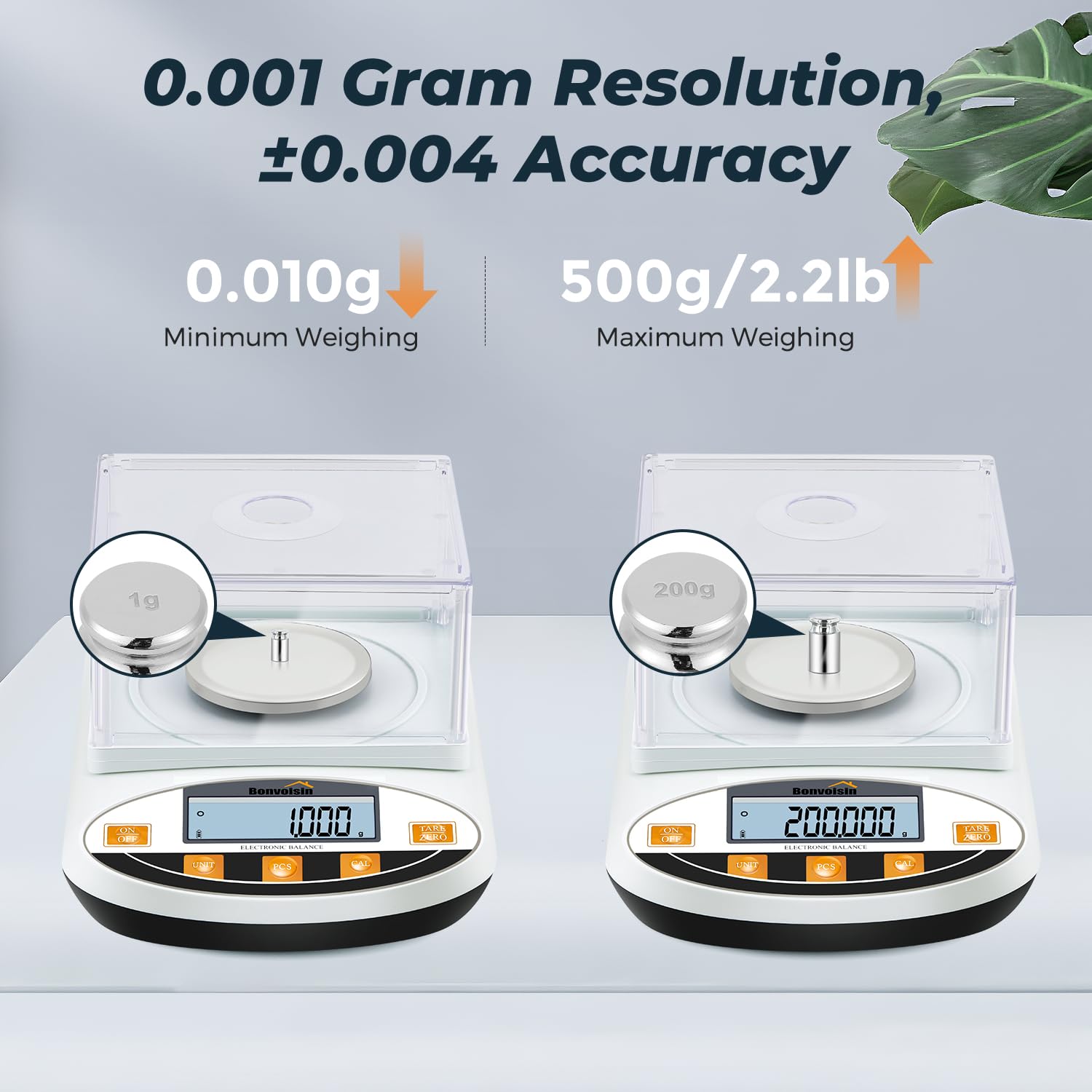 200 X0.001g 1mg Lab Analytical Balance Digital High Precision Electronic Scale J