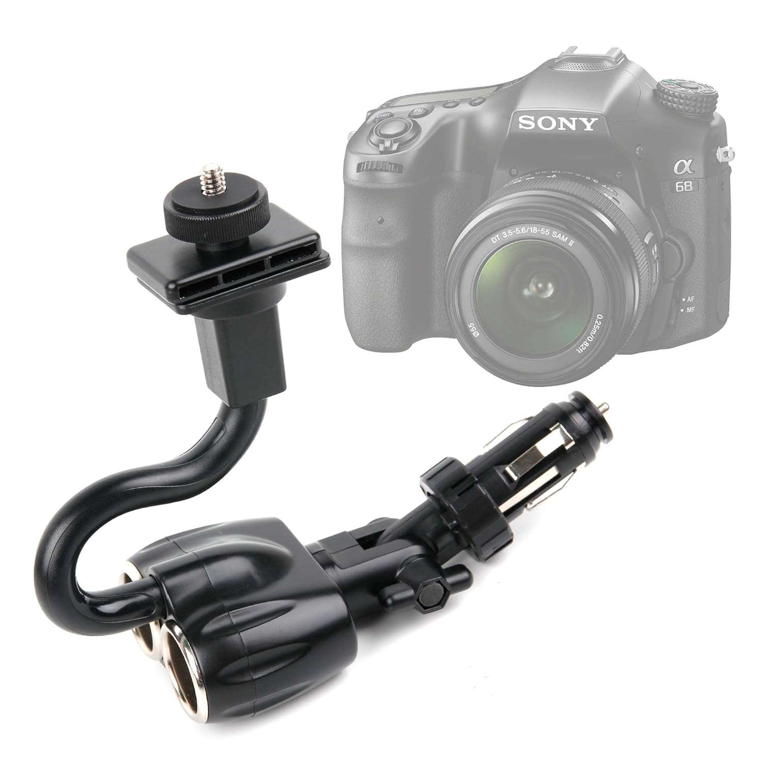 DURAGADGET Doble Cargador para Mechero del Coche + Soporte ...