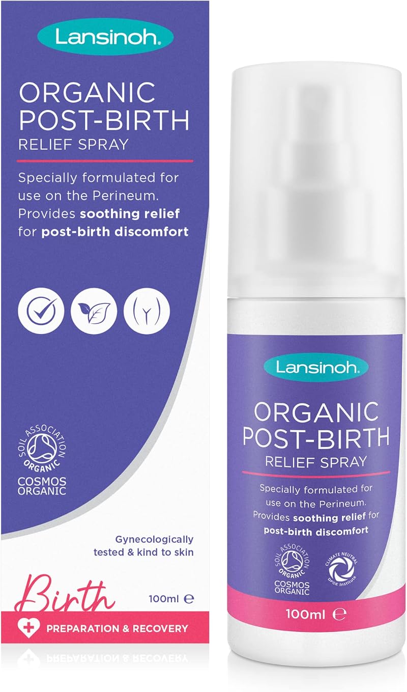Lansinoh Organic Perineal Spray 100ml Cooling Post-Birth Relief