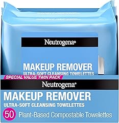 Neutrogena Cleansing Fragrance Free Makeup Remover Face Wipes, Cleansing Facial Towelettes for Waterproof Makeup, Alcohol-Fre