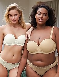 Wingslove Women's Strapless Full Figure Bra