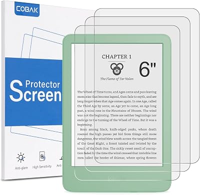 CoBak 3 Pack Anti-Glare Matte Screen Protector for 6 inch Kindle 11th Gen Kobo