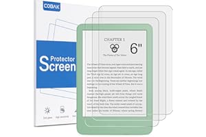 CoBak 3 Pack Anti-Glare Matte Screen Protector for 6" Kindle 2024 and 2022 (11 Generation), Kobo Nia, and PocketBook - High C