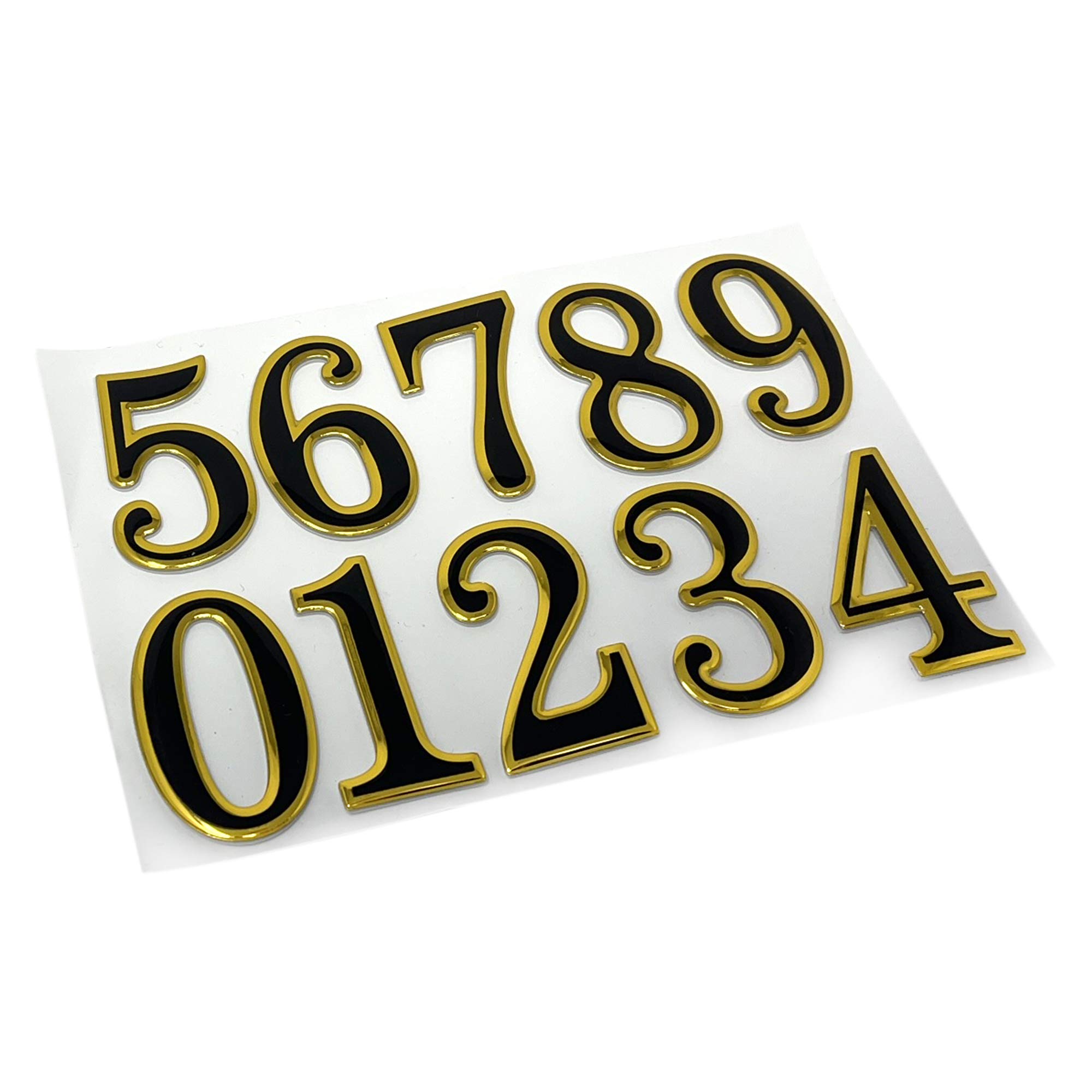 SystemsEleven Silver/black Sticky Property Numbers Door House Numbers Set Stick on Numbers for Bins Doors House Office Bins and Adhesive Door Numbers