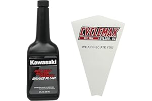 CYCLEMAX One Pack for Kawasaki DOT Brake Fluid 3&4 K61081-002A Contains One 8oz Bottle and a Funnel