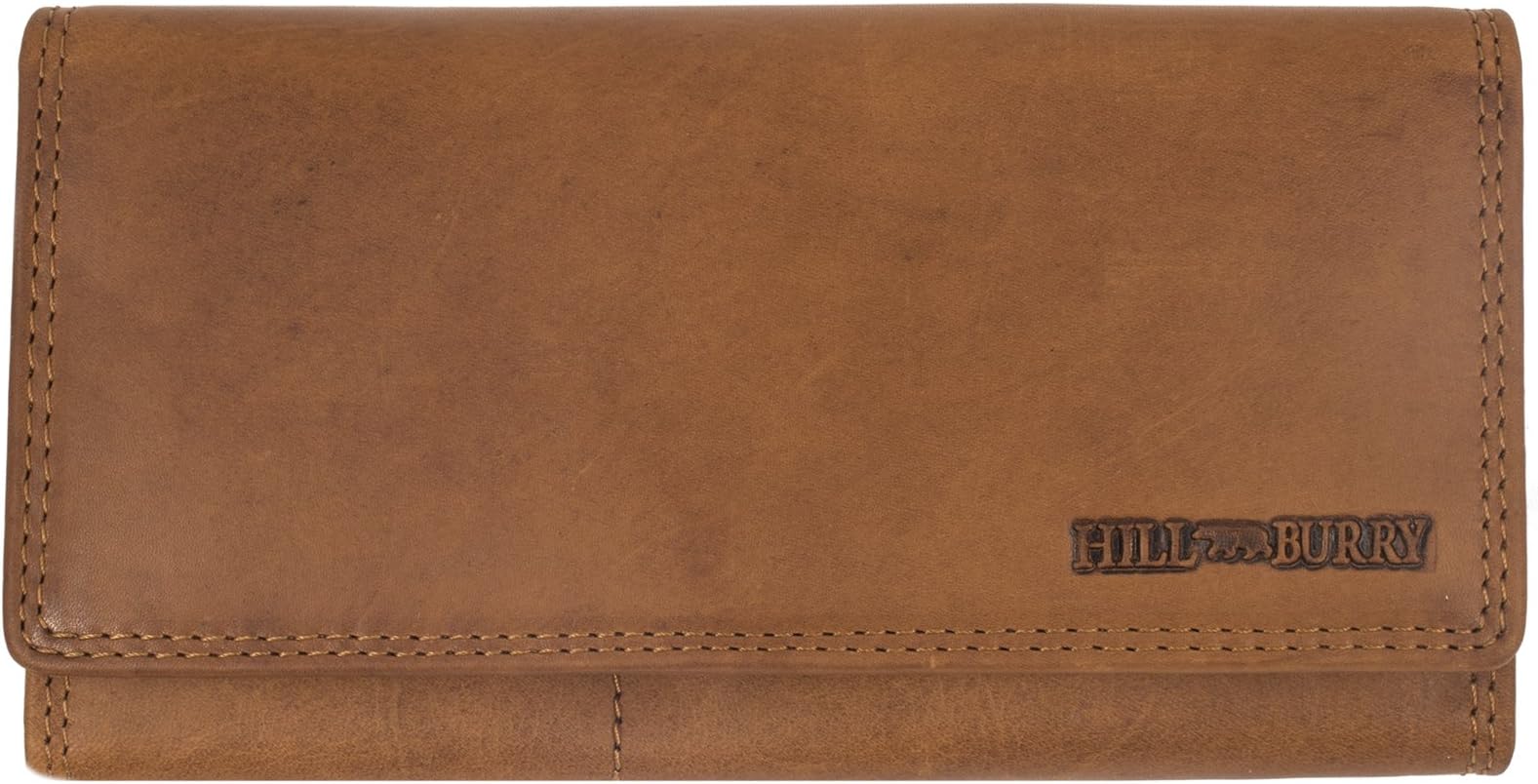 Hill Burry Women's High Quality Wallet | Vintage Purse Made of Genuine Leather | Ladies Cowhide Leather Wallets - Women Men Coin Pocket/XXL Clutch | Credit Card Holder - Luxury (Brown)