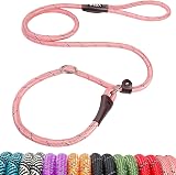 Fida Slip Lead for Dogs 1.8m Pink Reflective Training Rope Leash