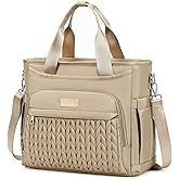 AIJIEKE Insulated Lunch Bag for Men Women, Lunch Box, Lunch Tote for Work, Large Leak Proof Cooler Bag with Removable Strap, Reusable Adult Lunchbag, Picnic, Office, Beach (Brown Taupe)