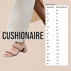 CUSHIONAIRE Onyx Chunky Heels for Women – Braided