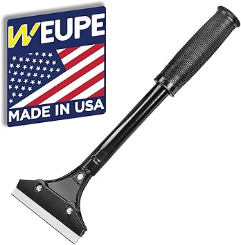 Weupe Razor Blade Scraper Wallpaper Remover Wall Paint Scraper Adhesive Remover Wall Stripper 4 Inch Heavy Duty Paint Stripper With Rubber Grip Amazon Com
