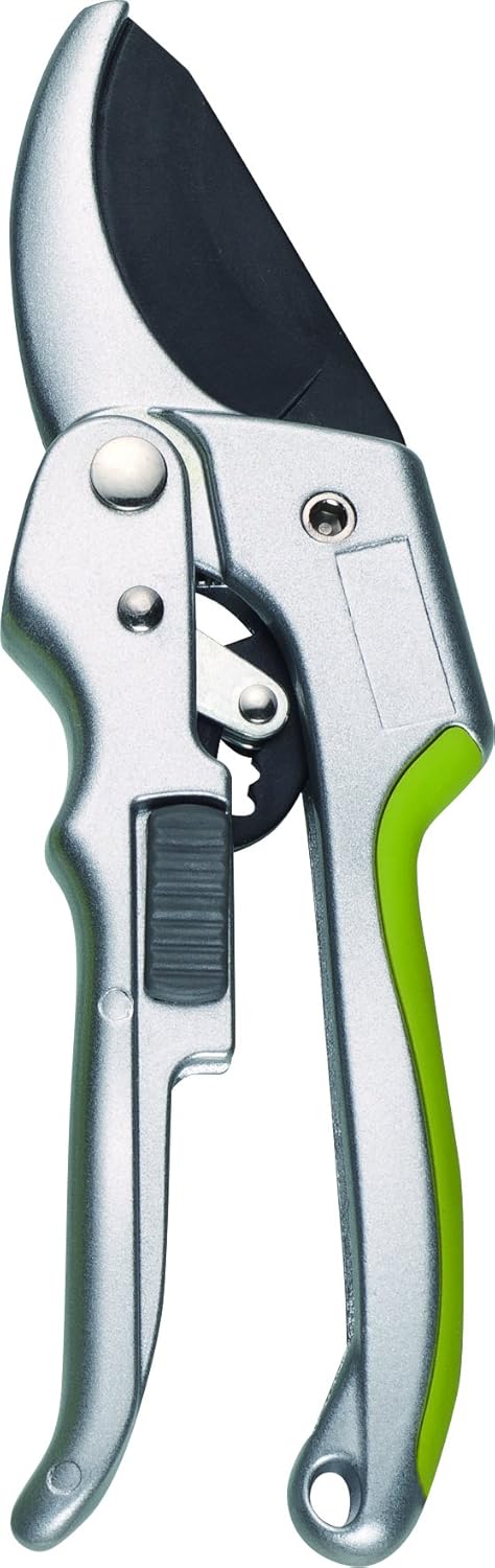 Power Drive Ratchet Anvil Hand Pruning Shears - 5X More Cutting Power Than Conventional Garden Tree Clippers. : Garden & Outdoor