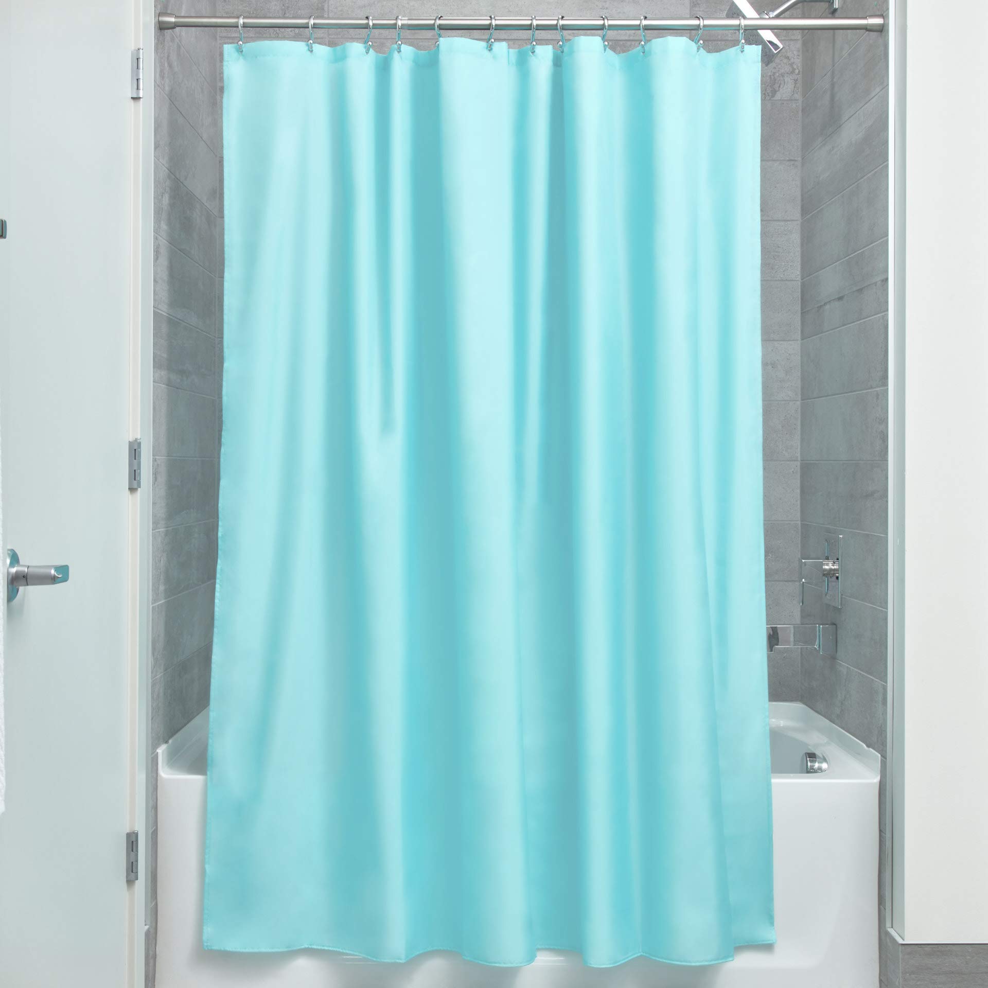 Photo 1 of ****Need to be clean***
iDesign Solid Fabric Bathroom Shower Curtain - 72" x 72", Mint Green