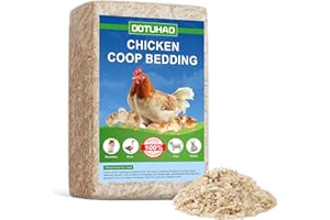 DOTUHAO Pine Shavings, Wood Shavings, Chicken Coop Bedding, All Natural Chicken Coop, Small Animal Bedding, Odor Control (1 L
