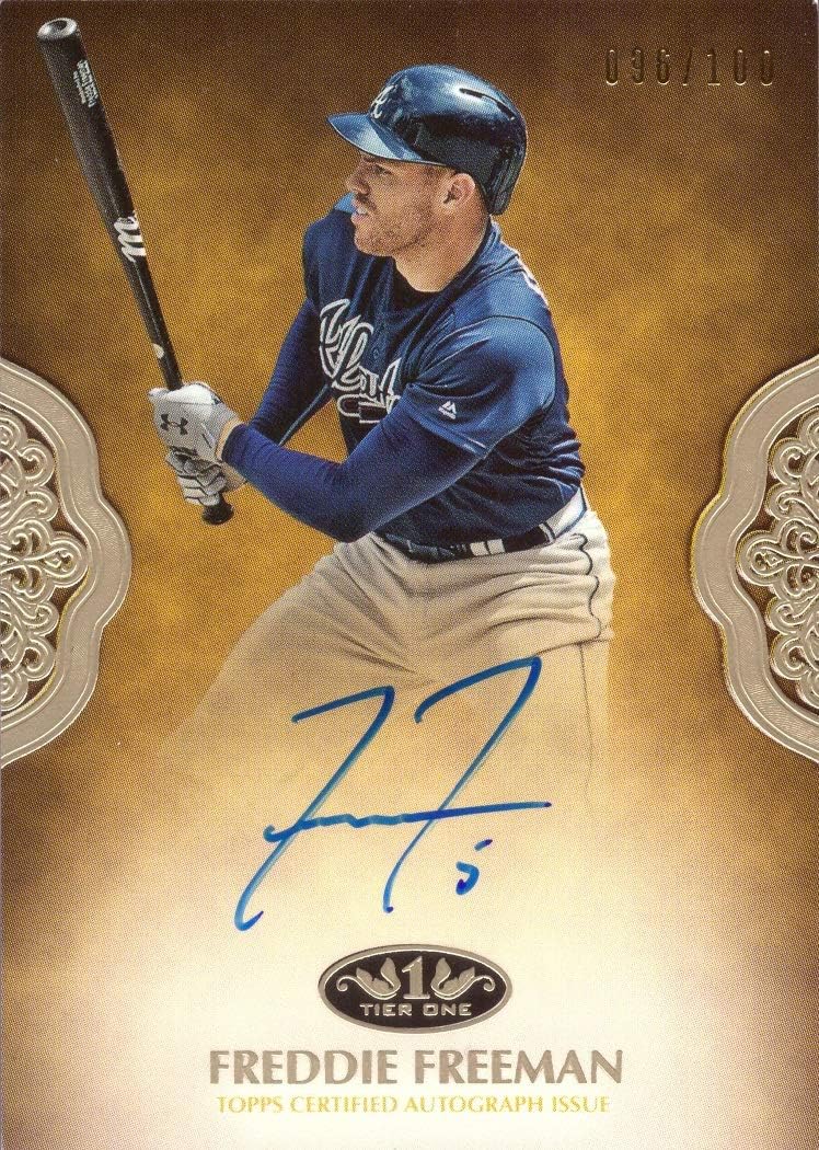 freddie freeman autographed baseball