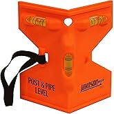 Johnson Level & Tool 175-O Orange Post & Pipe Level, 4" x 5" x 9", Orange, 1 Level