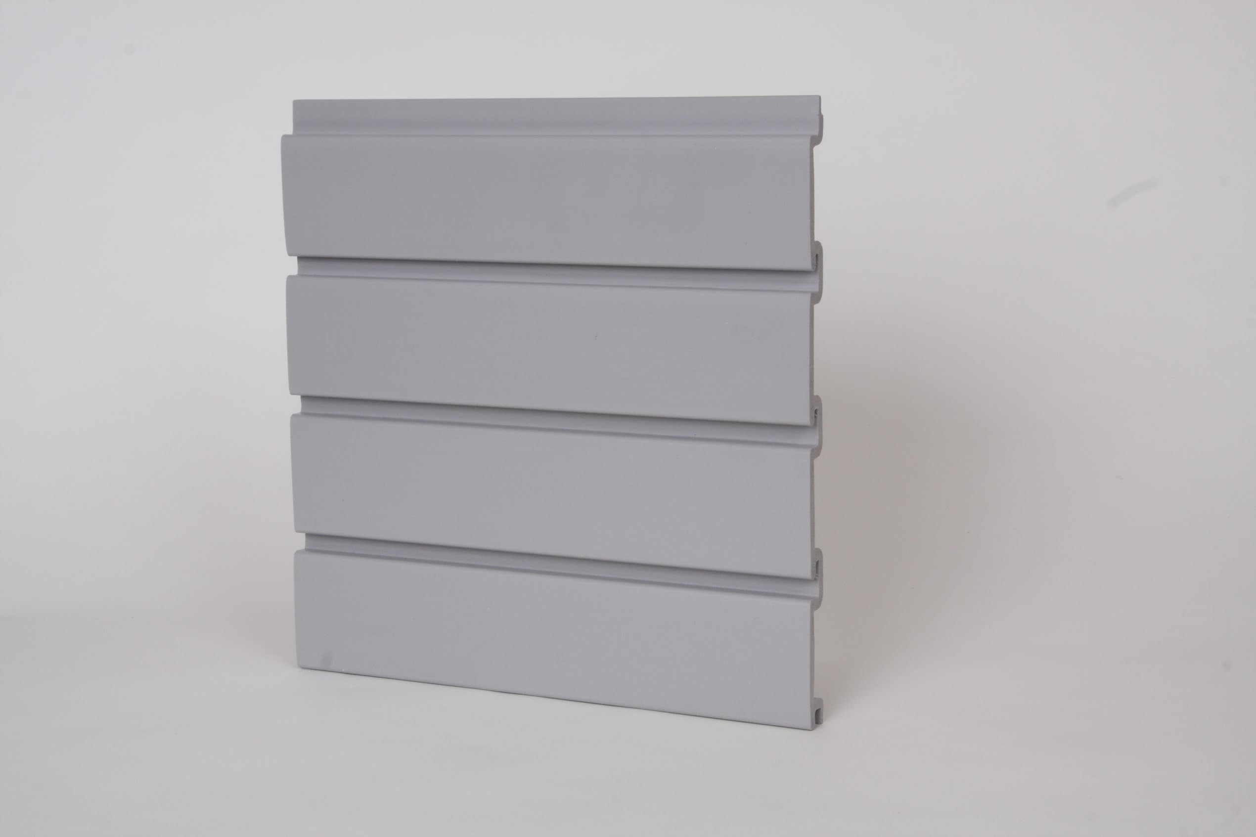 8 Pack Gray Handiwall 12 Inch x 4 Ft Slatwall Panels for Garage and Retail Storage