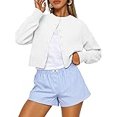 Trendy Queen Cropped Cardigan Sweaters for Women Lightweight Y2k Fall Outfits Spring Fashion Clothes 2026
