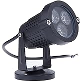 LemonBest® LED Low Voltage Landscape up Down Light for Outdoor Yard Step Lighting Warm White