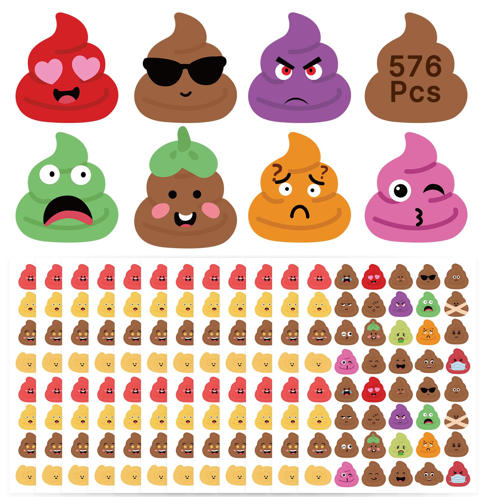 Photo 1 of ******** PACKOF 2***** Aolamegs 576 Pcs Potty Training Stickers, Funny Cute Stickers for Potty Training Sticker Chart, DIY Party Favor Decorations for Crafts Notebooks Card Making Journal