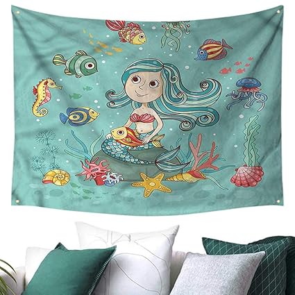 Amazon Com Kids Dormitory Decorated Sand Tapestry Under The