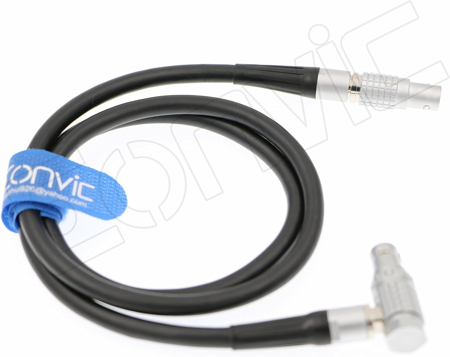 EONVIC LCD/EVF Adaptor Cable For Red Epic 16 Pin Elbow Right Angle to Straight 16 Pin Male 31"