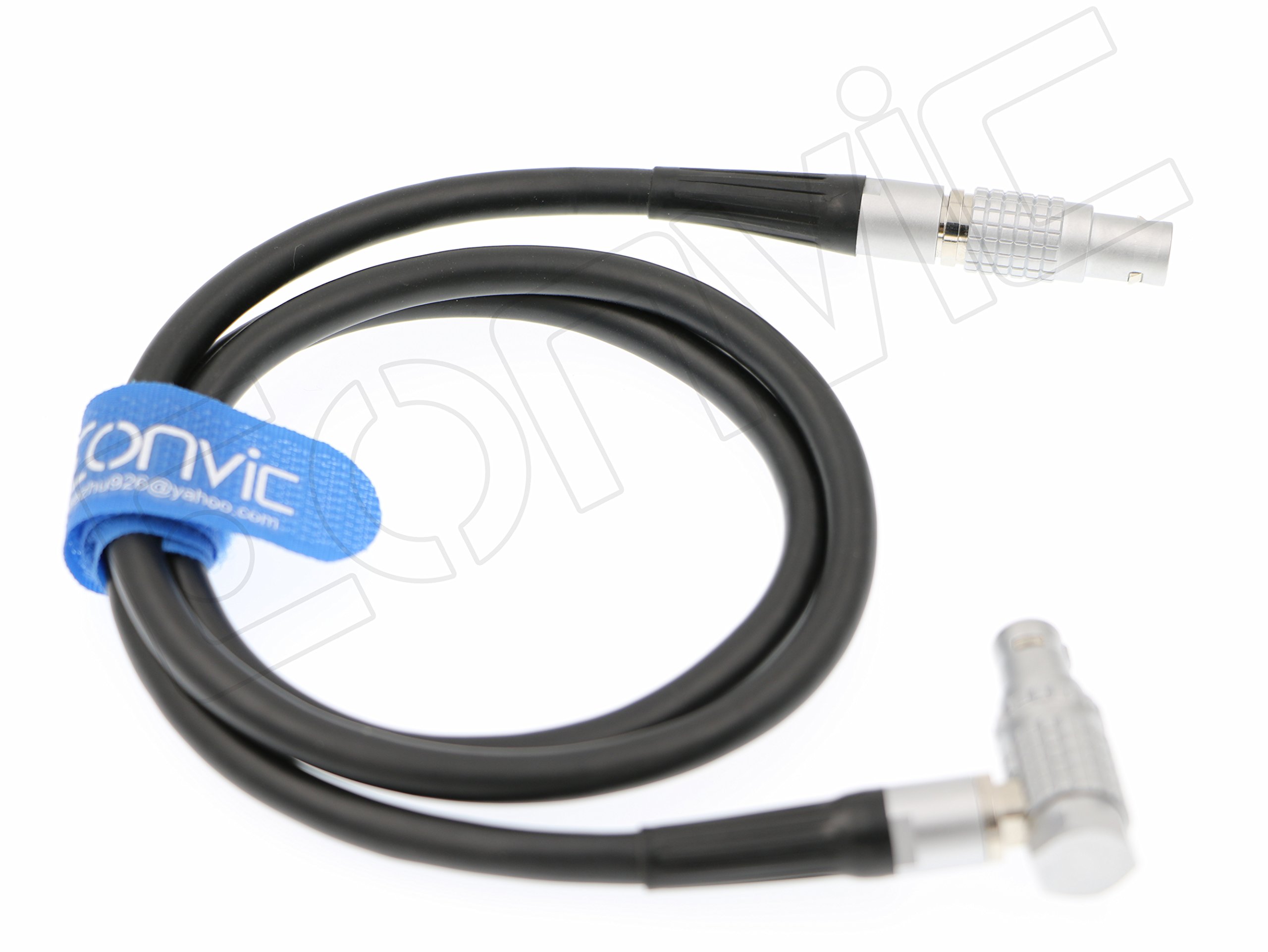 EONVIC LCD/EVF Adaptor Cable For Red Epic 16 Pin Elbow Right Angle to Straight 16 Pin Male 31"