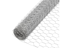 Fencer Wire Poultry Hex Netting, 20 Gauge Galvanized Hexagonal Chicken Wire Fence with 2 inch Mesh