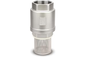 SYWUWV Foot Valve with Filter 3" NPT, Stainless Steel Bottom Valve, Spring Vertical Check Valve to Filter Impurities, Prevent Backflow of Media for Water Pump, Irrigation, Industrial Piping System DN80