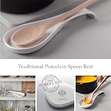 WM Bartleet & Sons Traditional Porcelain Spoon Rest - White Ceramic view 2