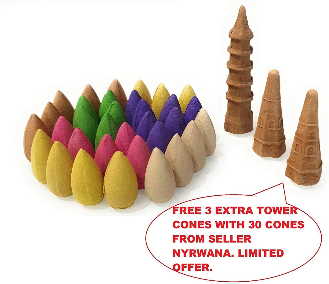 Nyrwana Backflow Incense Cones