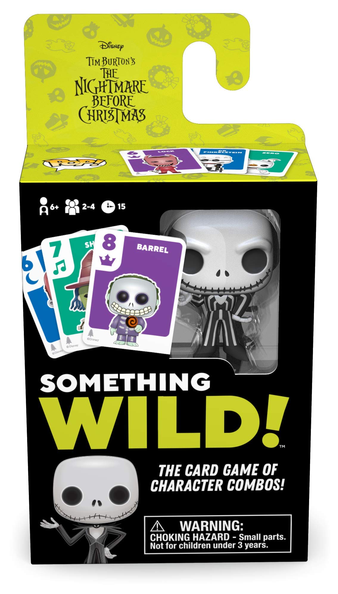 Something Wild Family Card - Nightmare Before Christmas(Includes Collectable Mini POP!) Ideal For Children Ages 6 And Up - Fun For The Whole Family - Funko Board Game 48722