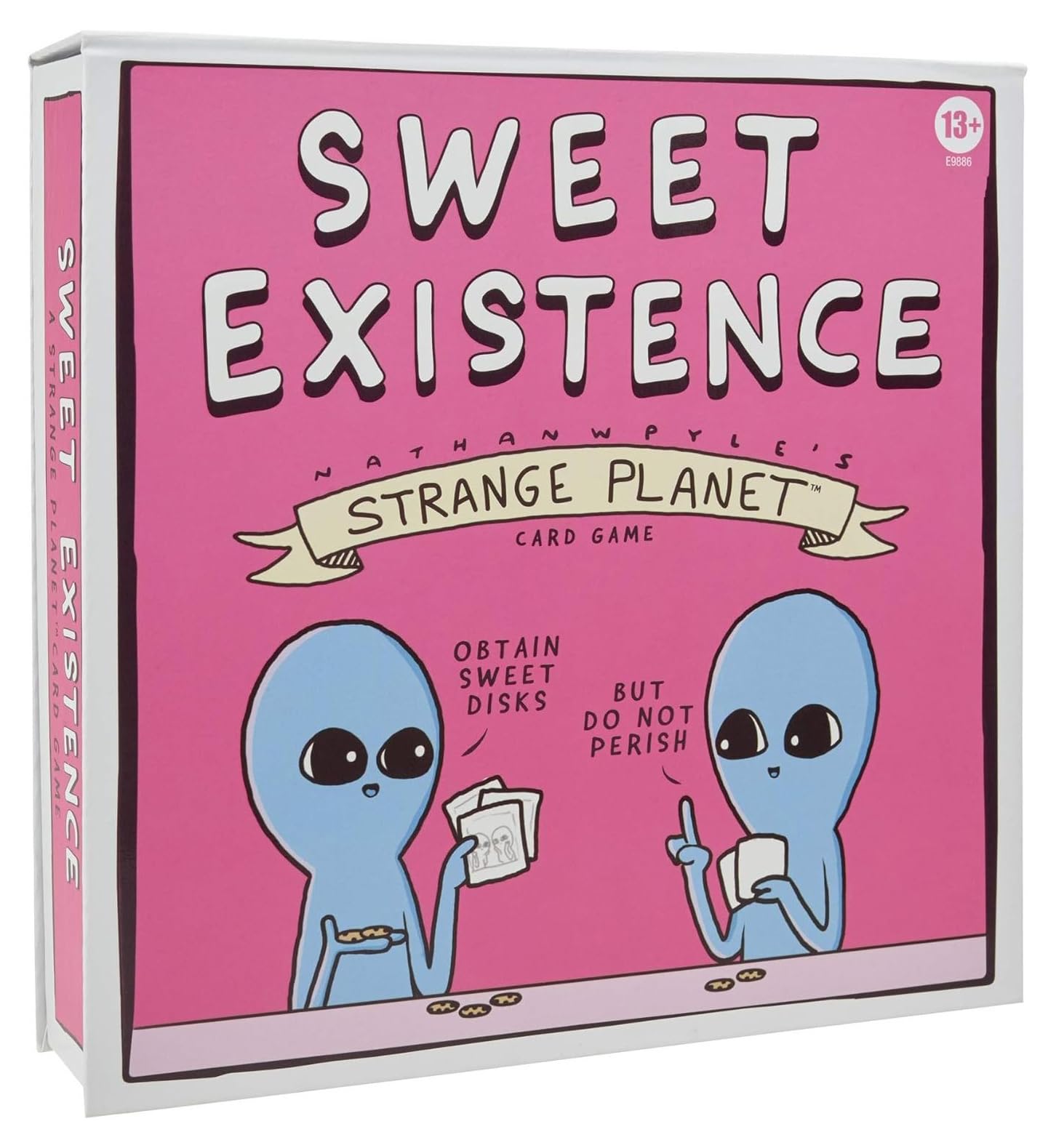 Hasbro Gaming Sweet Existence, A Strange Planet Family-Friendly Party Card Game Inspired by The Webcomic and Books by Nathan W. Pyle, for Ages 13 and Up
