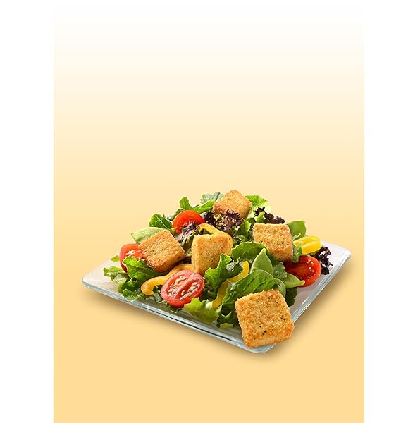 FRESH GOURMET PREMIUM CROUTONS | BUTTER & GARLIC | 5 OUNCE, PACK OF 6 | CRUNCHY SALAD TOPPER