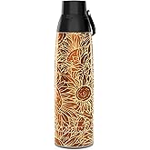 Tervis Venture Water Bottle Sunflower Power Made in USA Double Walled Insulated Tumbler Travel Cup Keeps Drinks Cold & Hot, 36oz, Stainless Steel