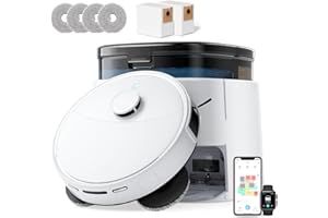 Lefant LiDAR Robot Vacuum and Mop, 12000Pa Suction, 90-Day Self-Emptying, Obstacle Avoidance, Auto Mop Washing&Drying, All-in