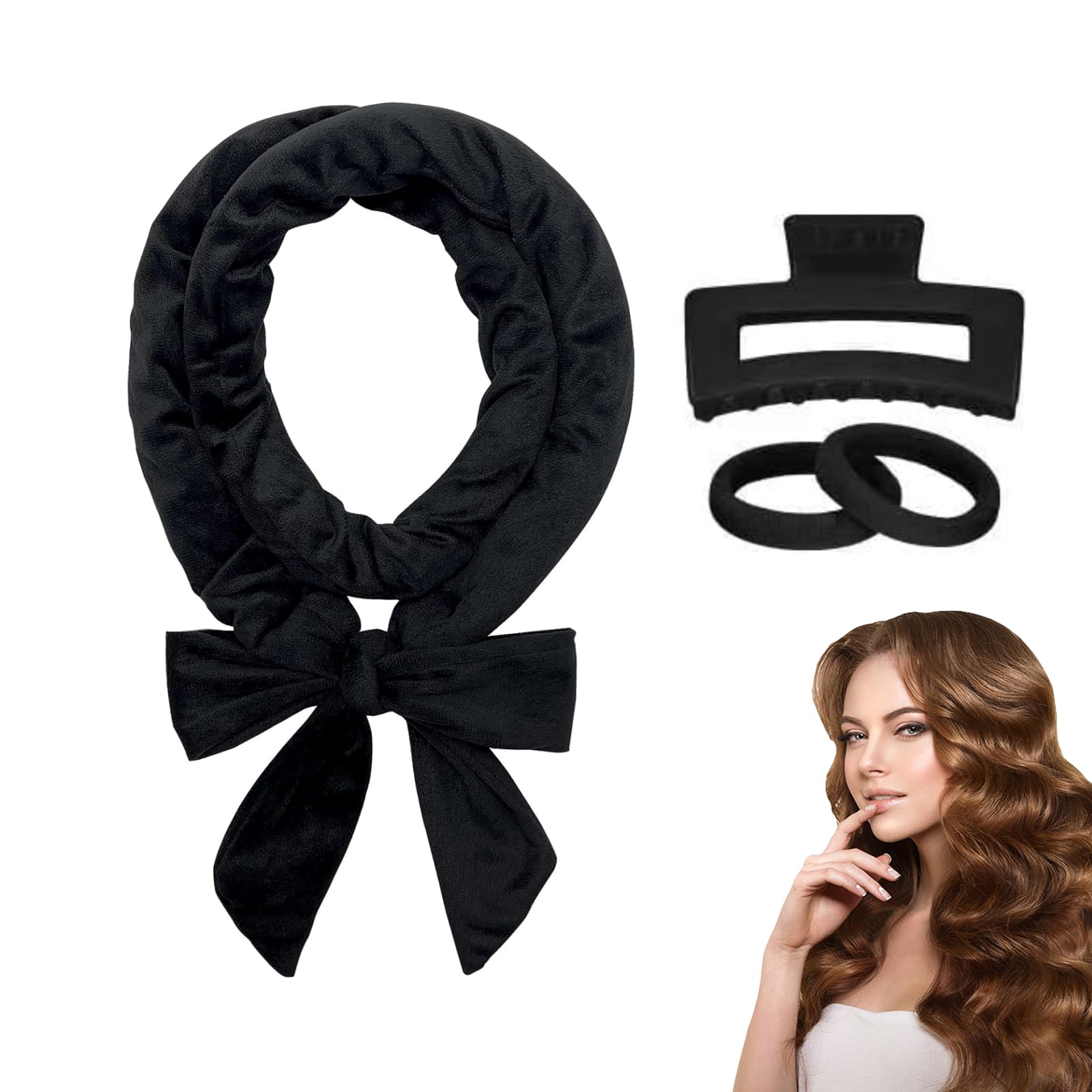 Curls Without Heat Hair Curling Band with Hairpin Curler Overnight Heatless Curls Band for Long Medium Hair