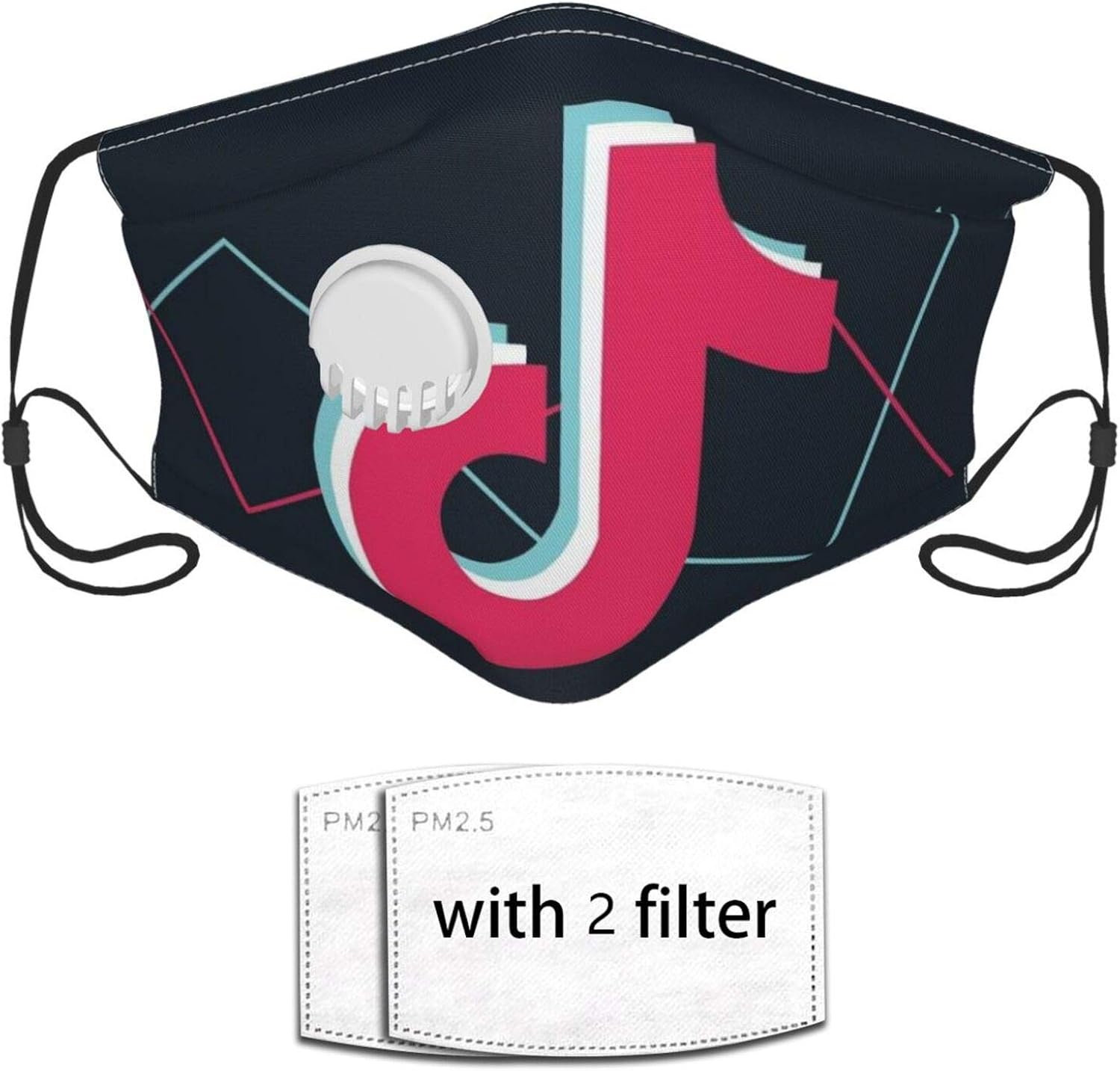 Facial Scarf, TIKTok Logo Design Windproof Mouth Scarf, Perfect