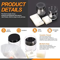 Rustark 1250Pcs Clear PVC Perforated Heat Shrink