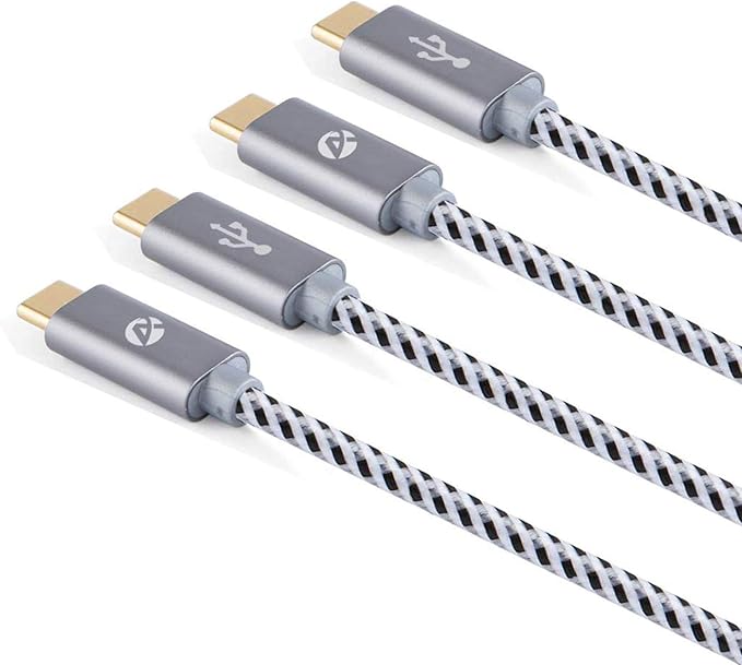 Adwits USB Tipo-C a Cables Tipo-C, [2-Pack] 3.3ft y 6.6ft USB-C 2.0 480Mbps 20V 3A Cable Trenzado de Carga rápida y Cables Syn, algodón Trenzado: Amazon.es: Electrónica