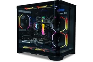 ViprTech Reaper 2.5 Liquid-Cooled PC - AMD Ryzen 7 8700F (5.0Ghz Turbo), AMD RX 9060 XT 16GB, 16GB DDR5 6400, 2TB NVMe SSD, 800W Gold PSU, VR-Ready, WiFi BT, Win 11, Gaming Desktop Computer, Black