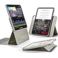 ESR for iPad Pro 11 Inch Case 2024 5th Gen (M4), Rotating Case with Removable Magnetic Cover, Adjustable Portrait/Landscape Stand with Raised Screen View, 9 Standing Angles, Shift Series, Titanium