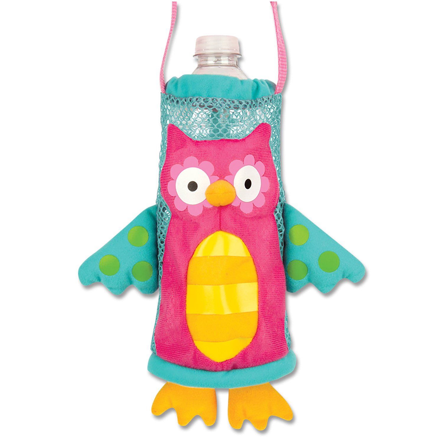 Stephen Joseph SJ670176A Children's Owl Bottle Holder, Polyester, Pink