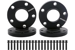 DCVAMOUS 4PC Black 5x112 Wheel Spacers Hubcentric 25mm 66.56 Bore with 14x1.25 Bolts (55mm Shank Ball Seat) Compatible with BMW-Mini 5 Lug 2016+ X1 | 2018+ X2 X3 | 2019+ X4 X5 | 2020+ X6 X7 GR Supra